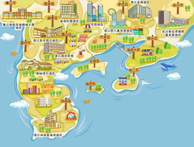 蒲县手绘地图旅游的艺术指南